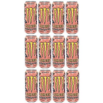 Monster Cable Energy + Juice Monarch Energy Drink 12 x 0,5l - Publicité Monster Cable Energy + Juice Monarch Energy Drink 12 x 0,5l - Publicité