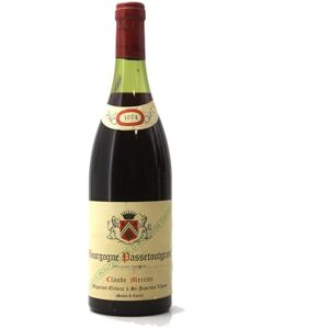 Chateau Cantemerle Bourgogne Passetoutgrain 1974 de Claude Mercier 75cl - Publicité Chateau Cantemerle Bourgogne Passetoutgrain 1974 de Claude Mercier 75cl - Publicité