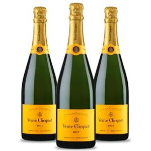 Veuve Clicquot Brut Carte Jaune Champagne 12,5% 75cl (Lot de 3) - Publicité Veuve Clicquot Brut Carte Jaune Champagne 12,5% 75cl (Lot de 3) - Publicité