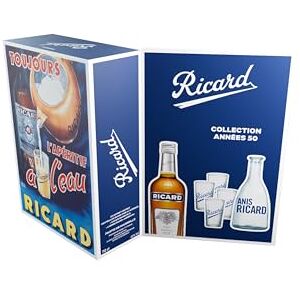 RICARD Coffret Pastis de Marseille Années 50 Apéritif anisé – 45%, 70cl - Publicité RICARD Coffret Pastis de Marseille Années 50 Apéritif anisé – 45%, 70cl - Publicité