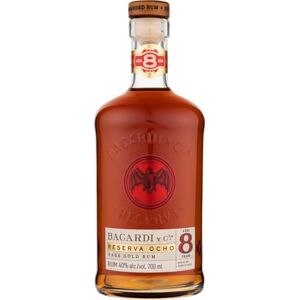 BACARDÍ Reserva 8 ans Premium Caribbean Rum, 40% vol., 70 cl/700 ml, 8 ans de maturation en fûts de chêne sous le soleil des Caraïbes - Publicité BACARDÍ Reserva 8 ans Premium Caribbean Rum, 40% vol., 70 cl/700 ml, 8 ans de maturation en fûts de chêne sous le soleil des Caraïbes - Publicité