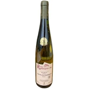 VINACCUS Gewurztraminer Alsace Blanc 2021 demi-sec 13,5% Gilbert RUHLMANN 1 x 75cl. Publicité VINACCUS Gewurztraminer Alsace Blanc 2021 demi-sec 13,5% Gilbert RUHLMANN 1 x 75cl. Publicité