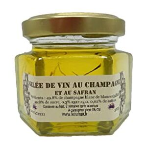 LE SAFRAN L'Or Rouge des Ardennes Gelée de champagne au safran 100gr Produit artisanal et français Champagne Blanc de Blancs - Publicité LE SAFRAN L'Or Rouge des Ardennes Gelée de champagne au safran 100gr Produit artisanal et français Champagne Blanc de Blancs - Publicité