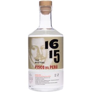 Pisco 1615 Mosto Verde Italia 42% Alcool Origine : Pérou Notes de raisin en fleurs blanches A déguster 70cl - Publicité Pisco 1615 Mosto Verde Italia 42% Alcool Origine : Pérou Notes de raisin en fleurs blanches A déguster 70cl - Publicité