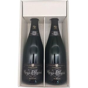 Wine And More Coffret cadeau blanc Champagne Marquis Pomereuil 2 Brut 2x75cl - Publicité Wine And More Coffret cadeau blanc Champagne Marquis Pomereuil 2 Brut 2x75cl - Publicité