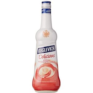 Keglevich Delicious Panna & Fragola Vodka 0.7 L - Publicité Keglevich Delicious Panna & Fragola Vodka 0.7 L - Publicité