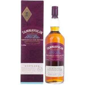 Tamnavulin TEMPRANILLO CASK Speyside Single Malt Scotch Whisky 40% Vol. 1l in Giftbox - Publicité Tamnavulin TEMPRANILLO CASK Speyside Single Malt Scotch Whisky 40% Vol. 1l in Giftbox - Publicité