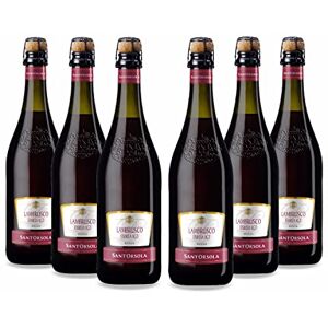 SANT'ORSOLA Lambrusco Emilia I.G.T. Rosso Frizzante Sec Vin Petillant Italien Set de 6 Bouteilles x 75 cl - Publicité SANT'ORSOLA Lambrusco Emilia I.G.T. Rosso Frizzante Sec Vin Petillant Italien Set de 6 Bouteilles x 75 cl - Publicité