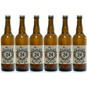 Brasserie artisanale de Sarlat Lot de 6 Bières Brassée 24 Blanche 75cl - Publicité Brasserie artisanale de Sarlat Lot de 6 Bières Brassée 24 Blanche 75cl - Publicité
