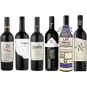 La Grande Vinothèque Assorti Dégustation Assortiment de 6 vins rouges du Nouveau Monde Argentine, Californie, Chili, Australie, Afrique du Sud (6 x 0,75L) - Publicité La Grande Vinothèque Assorti Dégustation Assortiment de 6 vins rouges du Nouveau Monde Argentine, Californie, Chili, Australie, Afrique du Sud (6 x 0,75L) - Publicité
