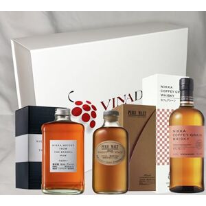 VINADDICT Coffret Cadeau Whisky Japonais Nikka Coffey Grain 70cl, Nikka Pure Malt Black 50cl et From The Barrel 50cl - Publicité VINADDICT Coffret Cadeau Whisky Japonais Nikka Coffey Grain 70cl, Nikka Pure Malt Black 50cl et From The Barrel 50cl - Publicité