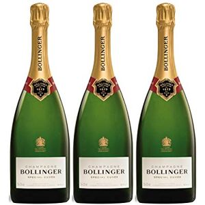 Bollinger Champagne Special Cuvée Brut Blanc Lot de 3x75cl Cépages Pinot Noir, Chardonnay 16/20 La Revue du Vin de France - Publicité Bollinger Champagne Special Cuvée Brut Blanc Lot de 3x75cl Cépages Pinot Noir, Chardonnay 16/20 La Revue du Vin de France - Publicité