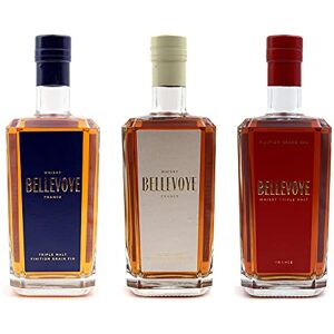 Bellevoye Collection Whisky Bleu, Blanc, Rouge 70cl - Publicité Bellevoye Collection Whisky Bleu, Blanc, Rouge 70cl - Publicité