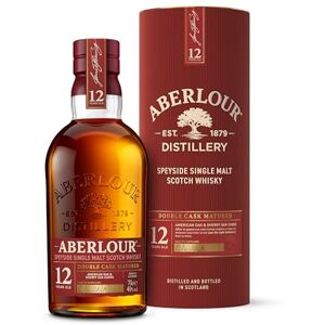 ABERLOUR 12 ans Double Cask Whisky Ecossais Single Malt avec étui 40% 70cl - Publicité ABERLOUR 12 ans Double Cask Whisky Ecossais Single Malt avec étui 40% 70cl - Publicité