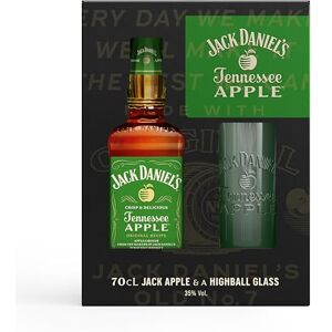 JACKDANIEL'S Jack Daniel's Coffret Apple 70 Cl accompagné d'un verre à cocktail 35% – Liqueur de Whisky à la Pomme – Douce et Rafraîchissante – Notes de Vanille et Caramel – À Déguster glacé ou en Cocktail – - Publicité JACKDANIEL'S Jack Daniel's Coffret Apple 70 Cl accompagné d'un verre à cocktail 35% – Liqueur de Whisky à la Pomme – Douce et Rafraîchissante – Notes de Vanille et Caramel – À Déguster glacé ou en Cocktail – - Publicité