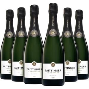 Taittinger Brut Prestige Champagne Lot de 6 bouteilles de 75 cl - Publicité Taittinger Brut Prestige Champagne Lot de 6 bouteilles de 75 cl - Publicité