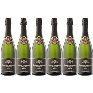 Baron D'Arignac Vin effervescent, Blanc de Blancs, Brut (6 x 0,75l) - Publicité Baron D'Arignac Vin effervescent, Blanc de Blancs, Brut (6 x 0,75l) - Publicité