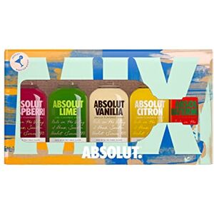 Absolut Flavoured Vodka Gift Pack (Case of 5 x 5cl Bottles) - Publicité Absolut Flavoured Vodka Gift Pack (Case of 5 x 5cl Bottles) - Publicité