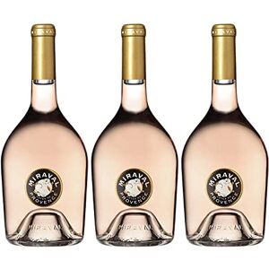 Miraval Côtes de Provence Rosé 2019 Vin AOC Rosé de Provence Lot de 3x75cl Cépages Cinsault, Rolle - Publicité Miraval Côtes de Provence Rosé 2019 Vin AOC Rosé de Provence Lot de 3x75cl Cépages Cinsault, Rolle - Publicité