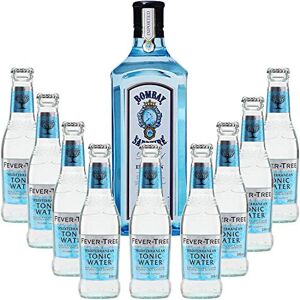 Wine And More Gintonic Gin Bombay Sapphire 40° + 9Fever Tree Mediterranean Water (70cl + 9 * 20cl) - Publicité Wine And More Gintonic Gin Bombay Sapphire 40° + 9Fever Tree Mediterranean Water (70cl + 9 * 20cl) - Publicité