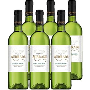 Castel Chateaux Grands Crus Château de l'Aubrade AOP Entre-Deux-Mers Vin Blanc Lot de 6 bouteilles x 75cl - Publicité Castel Chateaux Grands Crus Château de l'Aubrade AOP Entre-Deux-Mers Vin Blanc Lot de 6 bouteilles x 75cl - Publicité
