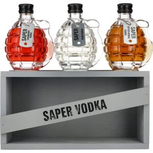 Saper Vodka Red Army en Boîte en Bois 0,6 L - Publicité Saper Vodka Red Army en Boîte en Bois 0,6 L - Publicité