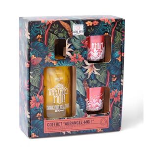 QUAI SUD Coffret Rhum 30% vol. "Arrangez-moi!"   70cl   Mangue Fruit de la Passion (+ 2 Verres) - Publicité