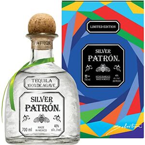 Patrón Tequila Premium Silver, 40 % ABV, 70 cl / 700 ml, préparée de façon artisanale à partir des meilleurs agaves bleus Weber,et présentée dans un coffret nspiré de l’héritage mexicain - Publicité Patrón Tequila Premium Silver, 40 % ABV, 70 cl / 700 ml, préparée de façon artisanale à partir des meilleurs agaves bleus Weber,et présentée dans un coffret nspiré de l’héritage mexicain - Publicité
