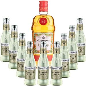 Wine And More Pack Gintonic Gin Tranqueray Flor de Sevilla + 9 Fever Tree Ginger Beer Water (70cl + 9 * 20cl) - Publicité Wine And More Pack Gintonic Gin Tranqueray Flor de Sevilla + 9 Fever Tree Ginger Beer Water (70cl + 9 * 20cl) - Publicité