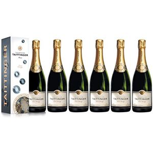 VINADDICT Lot de 6 Champagnes Taittinger Brut Cuvée Prestige 75cl avec étuis. Publicité VINADDICT Lot de 6 Champagnes Taittinger Brut Cuvée Prestige 75cl avec étuis. Publicité