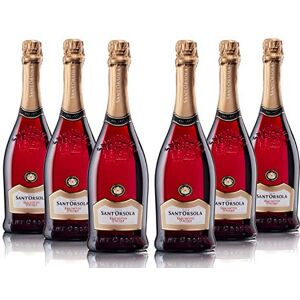 SANT'ORSOLA Brachetto d'Acqui D.O.C.G. Vin Doux Petillant Italien Set de 6 Bouteilles x 75 cl - Publicité SANT'ORSOLA Brachetto d'Acqui D.O.C.G. Vin Doux Petillant Italien Set de 6 Bouteilles x 75 cl - Publicité