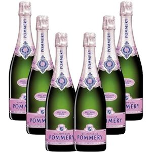 Pommery Brut Rosé Lot de 6 bouteilles de 75 cl Champagne - Publicité Pommery Brut Rosé Lot de 6 bouteilles de 75 cl Champagne - Publicité
