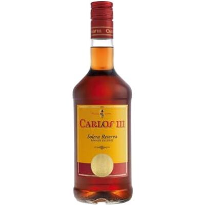 Osborne Carlos III, Solera Réserve Brandy de Jerez, Bode gaz , Brandy (1 x 0,7 L) - Publicité Osborne Carlos III, Solera Réserve Brandy de Jerez, Bode gaz , Brandy (1 x 0,7 L) - Publicité
