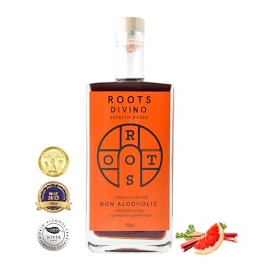 ROOTS DIVINO Rosso Vermouth Sans Alcool Apéritif sans alcool à base de vin, récompensé par plusieurs médailles d'or Fabriqué à la main avec des oranges amères grecques et de l'absinthe 700 ml - Publicité ROOTS DIVINO Rosso Vermouth Sans Alcool Apéritif sans alcool à base de vin, récompensé par plusieurs médailles d'or Fabriqué à la main avec des oranges amères grecques et de l'absinthe 700 ml - Publicité