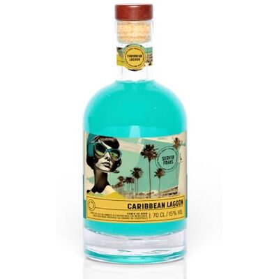 QUAI SUD Punch au Rhum 15% vol. "Caribbean Lagoon" 70cl Agrumes - Publicité QUAI SUD Punch au Rhum 15% vol. "Caribbean Lagoon" 70cl Agrumes - Publicité