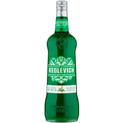 Keglevich Vodka Menthe 1 lt - Publicité Keglevich Vodka Menthe 1 lt - Publicité