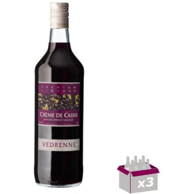 Wine And More Lot de 3 Vedrenne Crème de cassis de Bourgogne 15° 1L - Publicité Wine And More Lot de 3 Vedrenne Crème de cassis de Bourgogne 15° 1L - Publicité