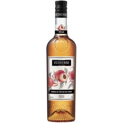Vedrenne - Creme de Peche de Vigne - 0,7 L - NV - Liqueur - Publicité Vedrenne - Creme de Peche de Vigne - 0,7 L - NV - Liqueur - Publicité