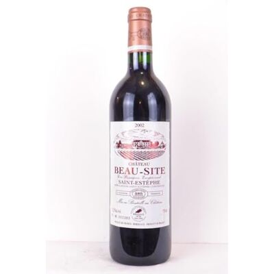 bourg saint-estèphe château beau-site cru eois exceptionnel rouge 2002 bordeaux - Publicité bourg saint-estèphe château beau-site cru eois exceptionnel rouge 2002 bordeaux - Publicité