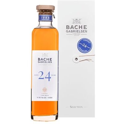 Bache Gabrielsen 1988 Cognac Origine : Cognac/France 40,8% Alcool Notes de Vanille & Nougat A déguster pur 70 cl - Publicité Bache Gabrielsen 1988 Cognac Origine : Cognac/France 40,8% Alcool Notes de Vanille & Nougat A déguster pur 70 cl - Publicité