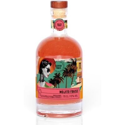 QUAI SUD Punch au Rhum 15% vol. "Mojito Fraise" 70cl Citron Vert Fraise - Publicité QUAI SUD Punch au Rhum 15% vol. "Mojito Fraise" 70cl Citron Vert Fraise - Publicité