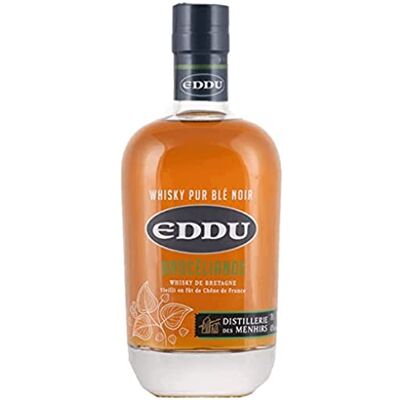 EDDU Brocéliande Whisky Pur Blé Noir Origine : France/Bretagne Note de Vanille, Bois & Épices Arômes de Fruits secs : Amande Grillée et Noix 43% Alcool 70 cl - Publicité EDDU Brocéliande Whisky Pur Blé Noir Origine : France/Bretagne Note de Vanille, Bois & Épices Arômes de Fruits secs : Amande Grillée et Noix 43% Alcool 70 cl - Publicité