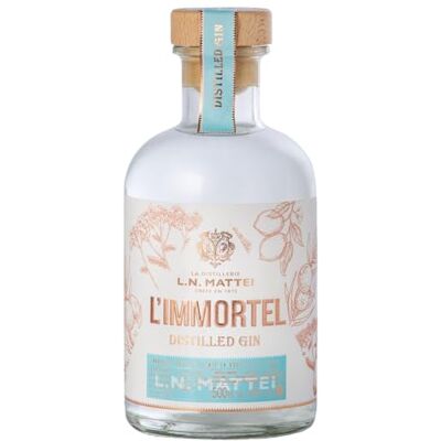 LN Mattei Gin L'Immortel 43° 500 ml - Publicité LN Mattei Gin L'Immortel 43° 500 ml - Publicité