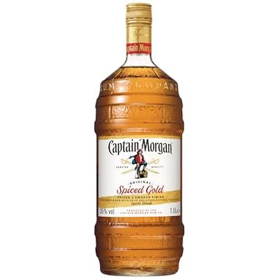 Captain Morgan Spiced Gold Rhum 1.5L - Publicité Captain Morgan Spiced Gold Rhum 1.5L - Publicité