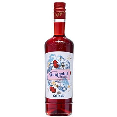 Giffard Guignolet d'Angers Liqueur de Cerise Recette Française Frais et Doux 1 Litre - Publicité Giffard Guignolet d'Angers Liqueur de Cerise Recette Française Frais et Doux 1 Litre - Publicité