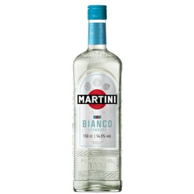 Martini Bianco Apéritif Vermouth Blanc, 14,5% vol., 150cl / 1.5L, Vermouth Italien infusé aux herbes et fleurs aromatiques - Publicité Martini Bianco Apéritif Vermouth Blanc, 14,5% vol., 150cl / 1.5L, Vermouth Italien infusé aux herbes et fleurs aromatiques - Publicité