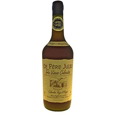 Par Faim de Normandie Calvados Le père Jules Calvados 40 ans 70cl 41% Made in Calvados - Publicité Par Faim de Normandie Calvados Le père Jules Calvados 40 ans 70cl 41% Made in Calvados - Publicité