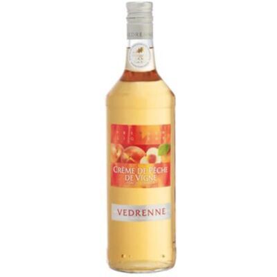 Wine And More Vedrenne Crème de pêche de vigne 15° 1L - Publicité Wine And More Vedrenne Crème de pêche de vigne 15° 1L - Publicité