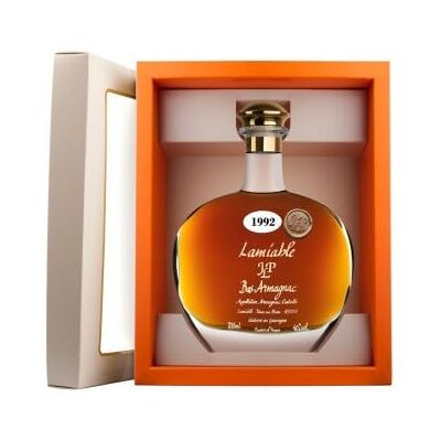 Armagnac Lamiable 70 cl Millésime 1992 - Publicité Armagnac Lamiable 70 cl Millésime 1992 - Publicité