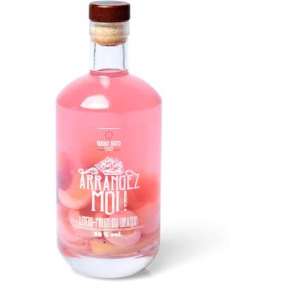 QUAI SUD Rhum Arrangé 30% vol. "Arrangez-moi!" 70cl Litchi Fruit du Dragon - Publicité QUAI SUD Rhum Arrangé 30% vol. "Arrangez-moi!" 70cl Litchi Fruit du Dragon - Publicité